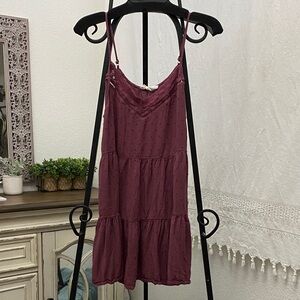 Sweet Wanderer Maroon Dress.